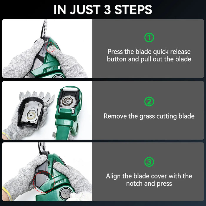 2-in-1 Cordless Hedge Trimmer – Makita Compatible